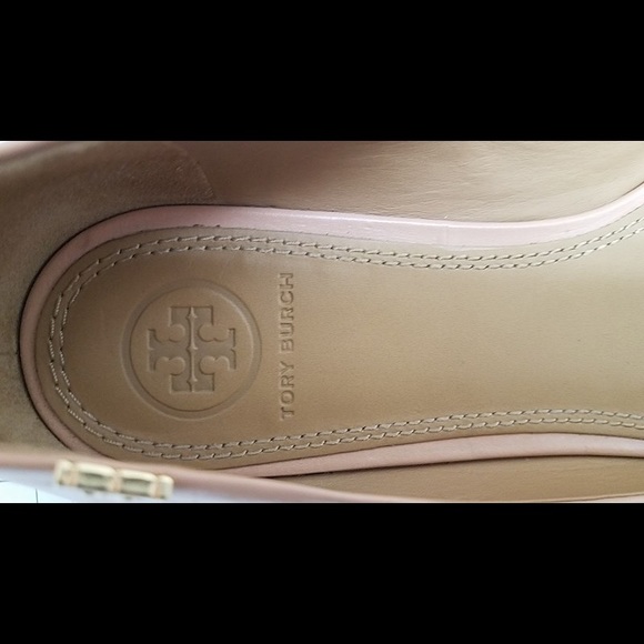 Tory Burch Penelope Cap Toe Flat Natural Vachetta/Bright Pomander Size 7.5 - Picture 7 of 9